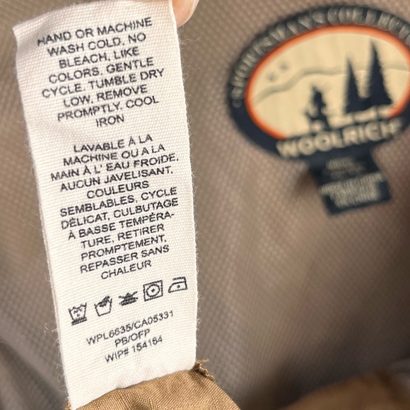 Woolrich Sportsmen Shooting Shirt Mens XL Insulated Pads Hunting Khaki Brush Top - Picture 11 of 16